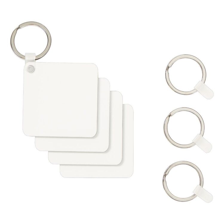 Square Keyring Crafters Choice Personalisation Square Keyring 4 Pack | Spotlight Australia