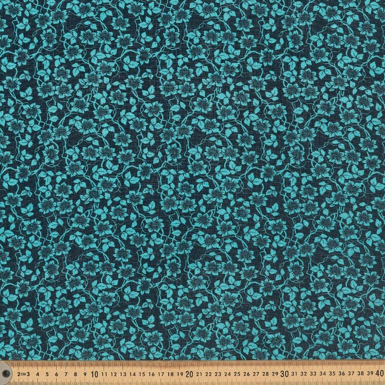 Olivia 112cm Printed Cotton Club Fabric Teal Spotlight Australia olivia-112cm-printed-cotton-club-fabric-teal-spotlight-australia