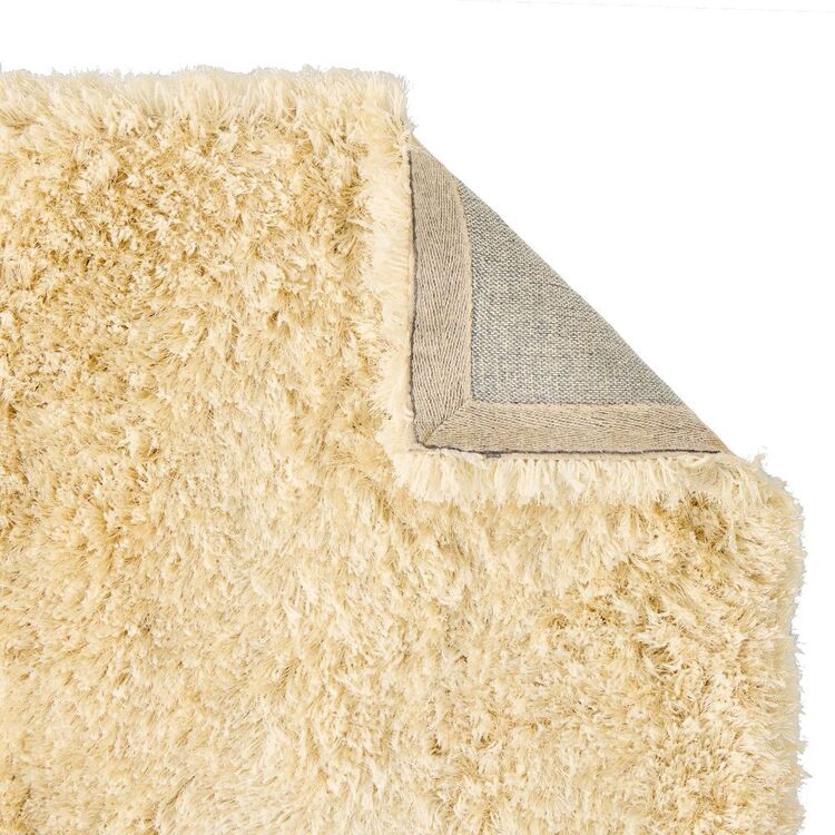 Luxury Living Nelson Shaggy Rug Ivory Ivory