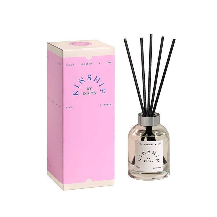 Pink Reed Diffuser Box Ecoya Kinship Mini Reed Diffuser Peach Blossom & Iris Pink | Spotlight ...