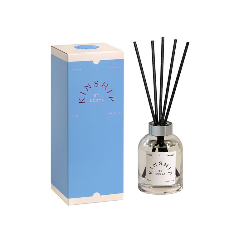 Ecoya Kinship Mini Reed Diffuser Violet & Vanilla Blue