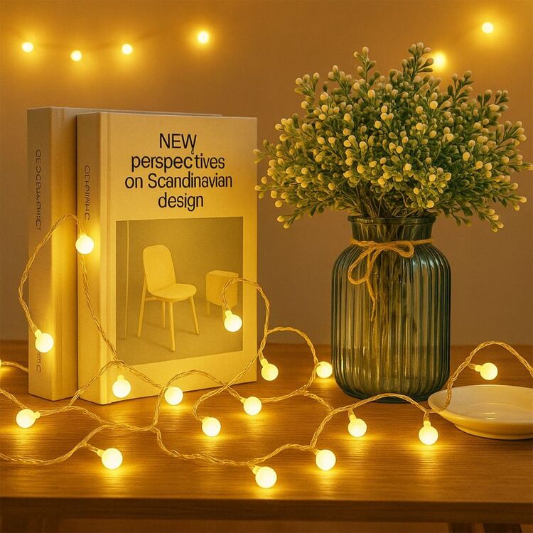 Led Cherry String Light Lexi Lighting 300 LED Cherry Balls Connectable Cluster String Light ...