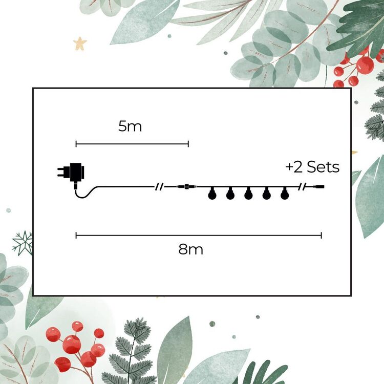 Led Cherry String Light Lexi Lighting 300 LED Cherry Balls Connectable Cluster String Light ...
