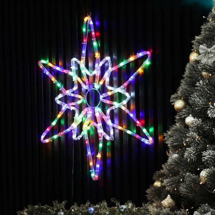 Led Pvc Star Rope Light Lexi Lighting LED Silhouette Northern Star Rope Lights Multicoloured ...
