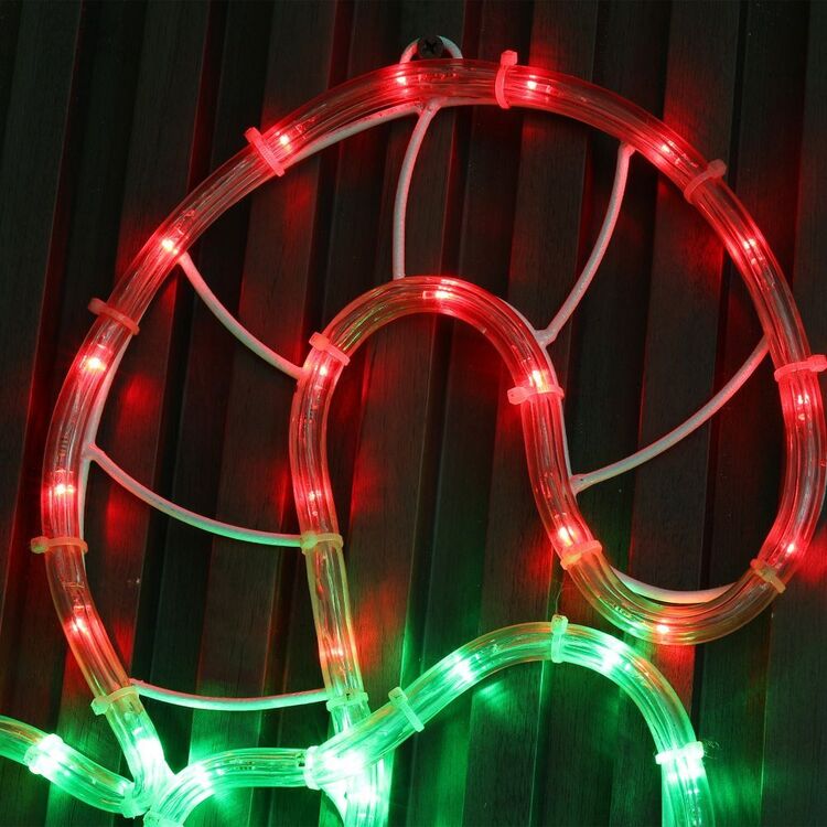 Candy Cane Roping Lights Lexi Lighting LED Silhouette Candy Cane Rope Light Red & Green ...