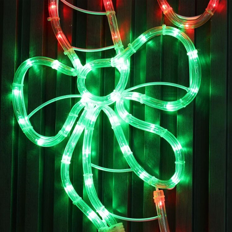Candy Cane Roping Lights Lexi Lighting LED Silhouette Candy Cane Rope Light Red & Green