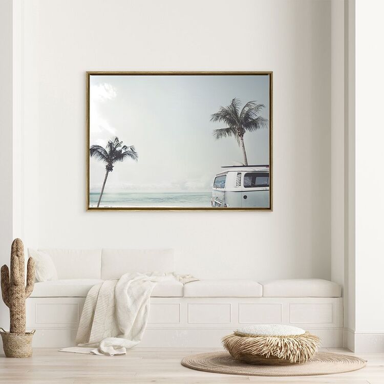 Arbour Studio Good Vibes Framed Canvas Black Frame