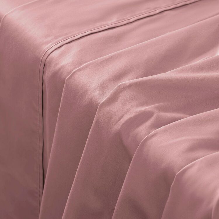 Thread Count Rose Pn Brampton House 225 Thread Count Cotton Sheet Set Rose | Spotlight Australia
