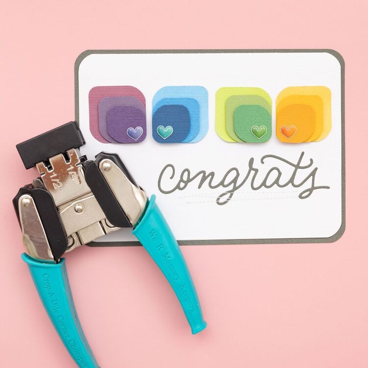 We R Memory Keepers Crop-A-Dile PWR PNCH DISC – Compacte Perforator In Blauw, Ideaal Voor Scrapbooking En Creatieve Projecten