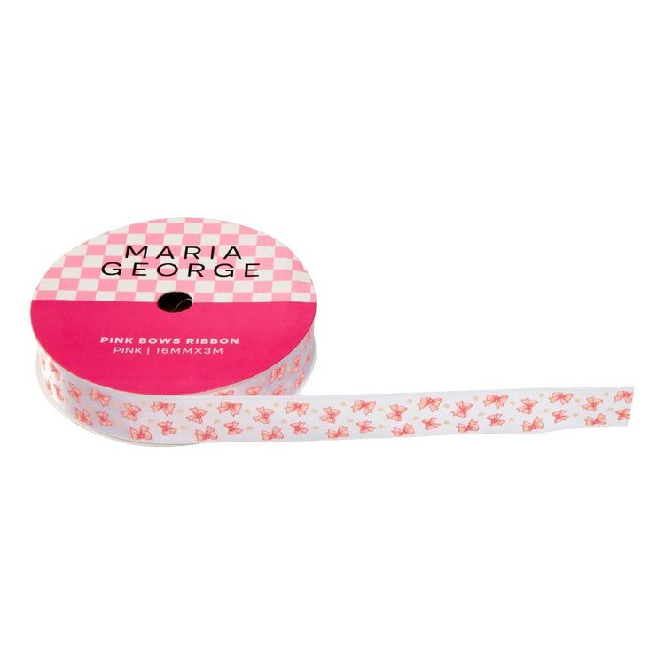 Maria Ribbons Maria George Bows Ribbon Pink | Spotlight Australia
