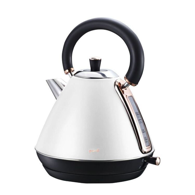 Kettel Roes Pronti 1.7L Rose Trim Collection Kettle White | Spotlight Australia