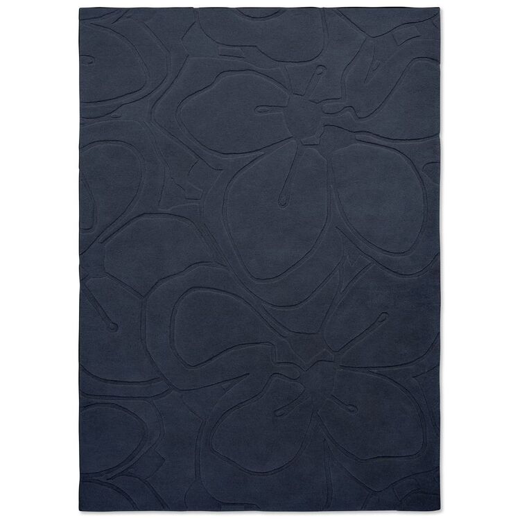 Sense Blue Rug Rug Culture Ted Baker Romantic Magnolia Rug Dark Blue Blue