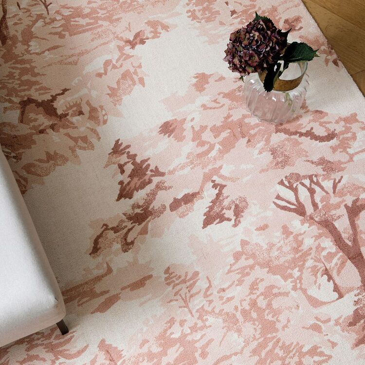 Ted X Rug Rug Culture Ted Baker Landscape Toile Rug Pink Pink