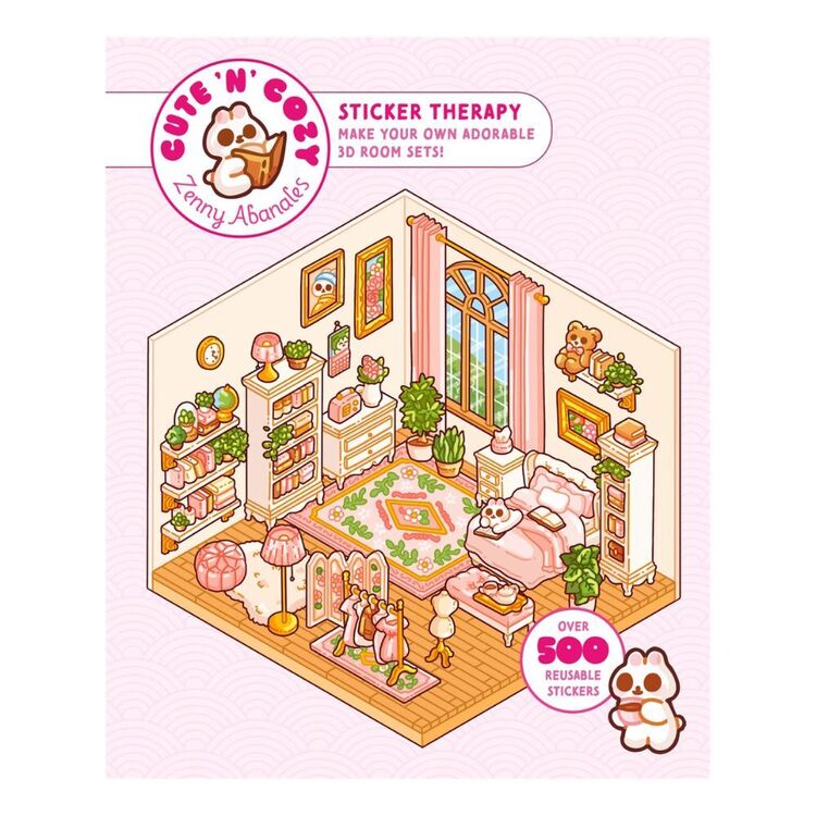 Cute 'N' Cozy Sticker Therapy Book Multicoloured | Spotlight Australia