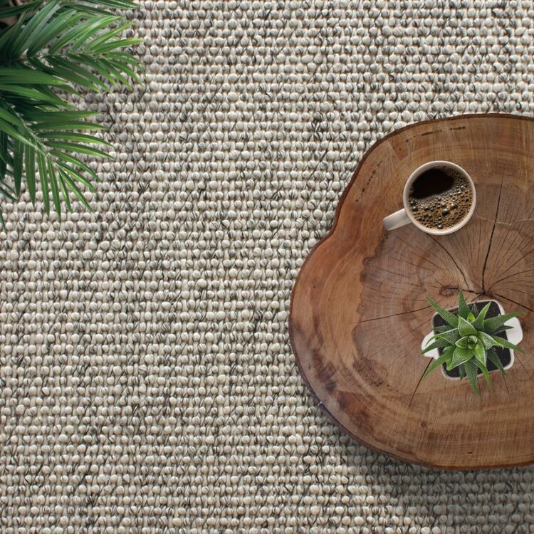 Loop Pile Wool Rug La'Grace Home Aura Hand Woven Loop Pile Wool Rug Ivory | Spotlight ...