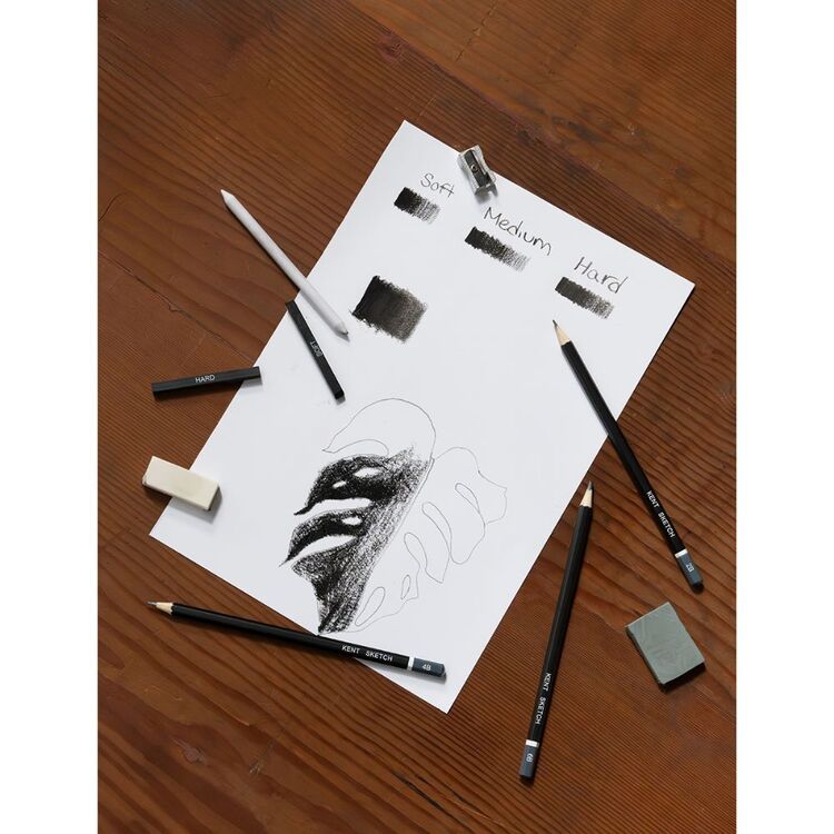 Basic Drawing Set Kent Essentials 9 Piece Basic Drawing Set Grey