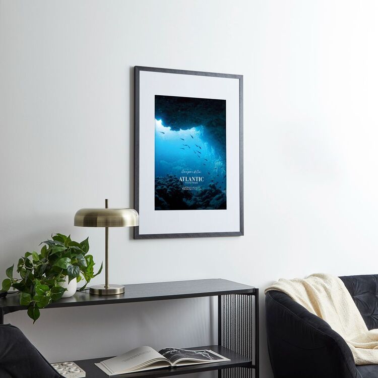 Photo Frame Matte Alpha A1 Mat to A2 Atlantic Metal Photo Frame Black | Spotlight Australia