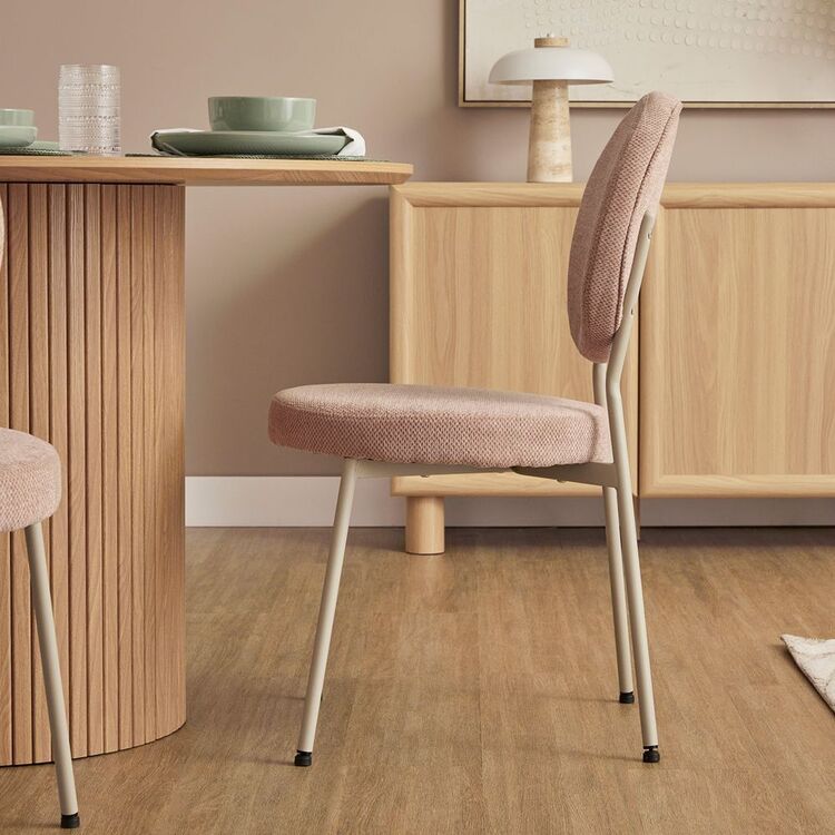 Dora Set of 2 Dining Chairs Pink 74 x 46 x 53 cm | Spotlight Australia