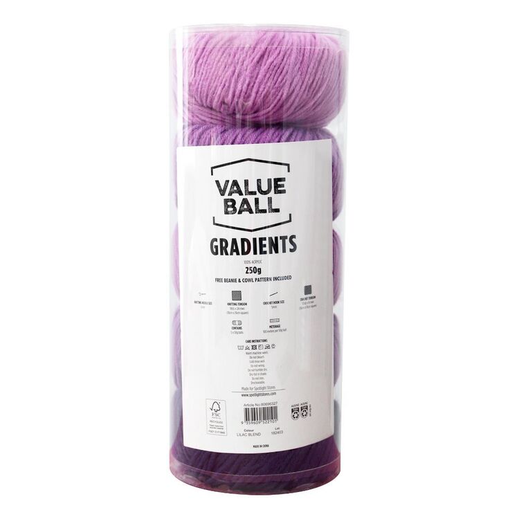 Value Ball Gradients 50g Yarn 5 Pack Lilac Blend | Spotlight Australia