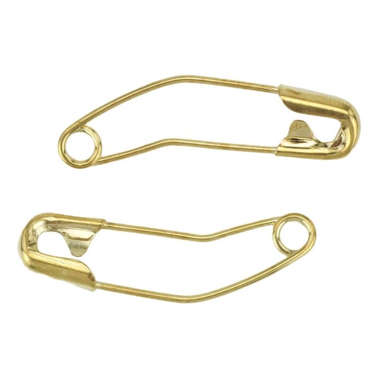 Curve Ribbon Pin Sew Easy 27mm Curved Safety Pins 100 Pieces Gold | Spotlight Australia