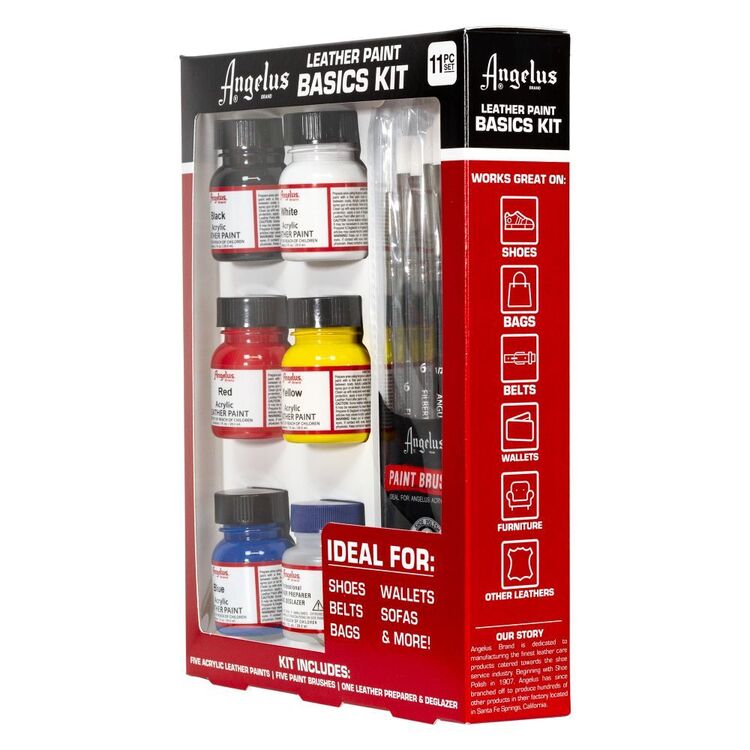Angelus Merk Acryl Verf Starter Kit 12 1oz Lederen Vinyl Sneaker Angelus Merk Acryl Verf Starter Kit 12 1oz Lederen Vinyl Sneaker