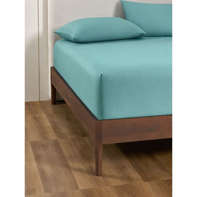 Thread Specification For Fabric Luxury Living 1000 Thread Count Egyptian Cotton Blend Fitted Sheet Teal ...