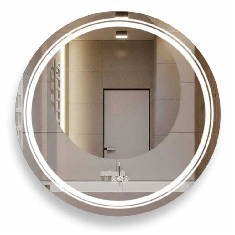 P&P Round LED Mirror Silver | Spotlight Australia