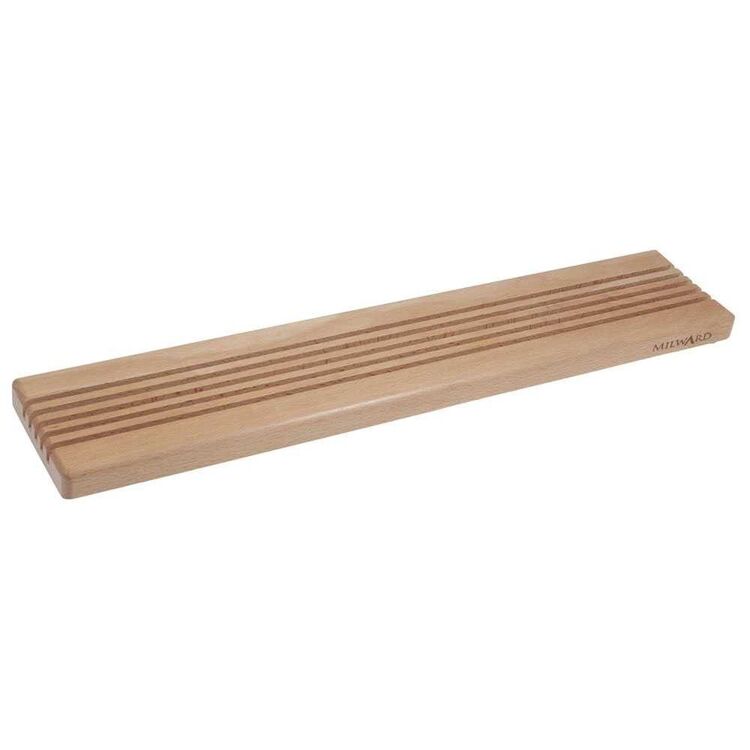 Slot Ruler Milward Large Beech Wood 5 Slot Ruler Rack Brown | Spotlight Australia