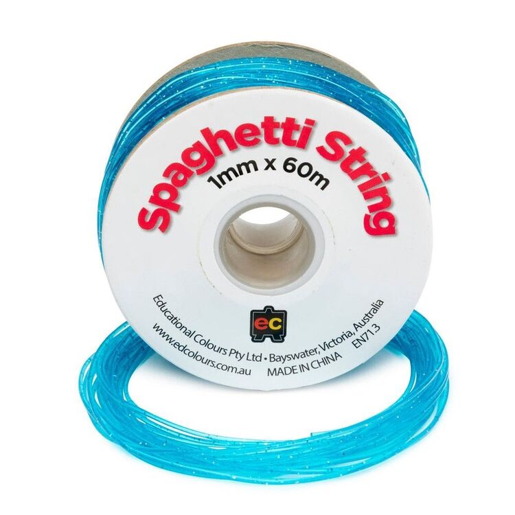 Quilt Patterns Development Educational Colours Spaghetti String Glitter Blue 60 m | Spotlight ...