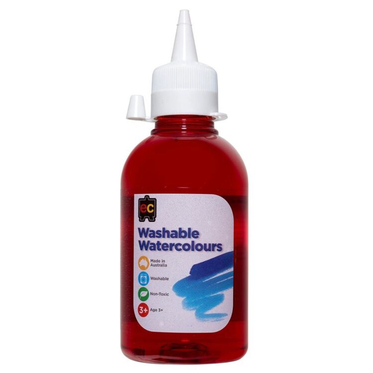 Torane Using Paper Educational Colours 250mL Washable Watercolour Paint Orange 250 mL ...