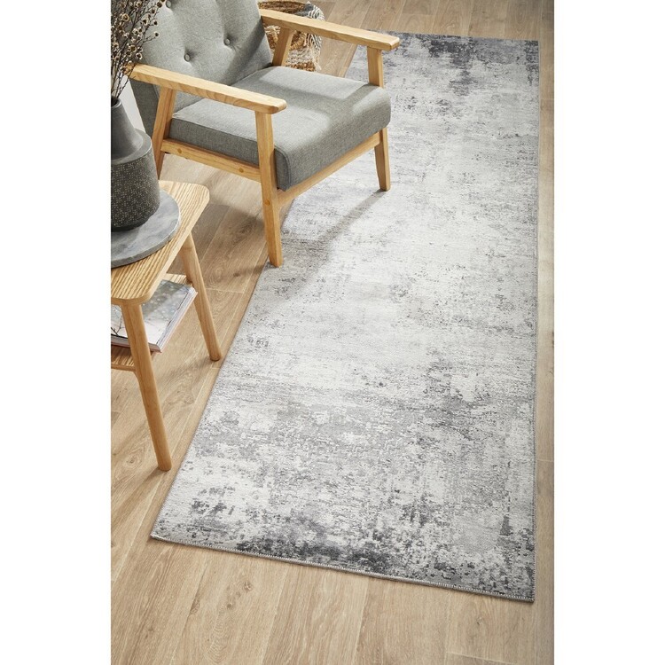 70x140 Rug Rug Culture Illusions 156 Runner Rug Silver 140 x 70 cm | Spotlight ...
