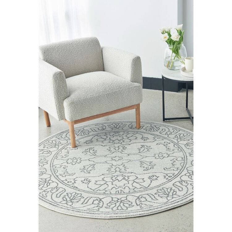 Off White Rug Roumd Rug Culture Paradise Bjorn Round Rug Off White | Spotlight Australia
