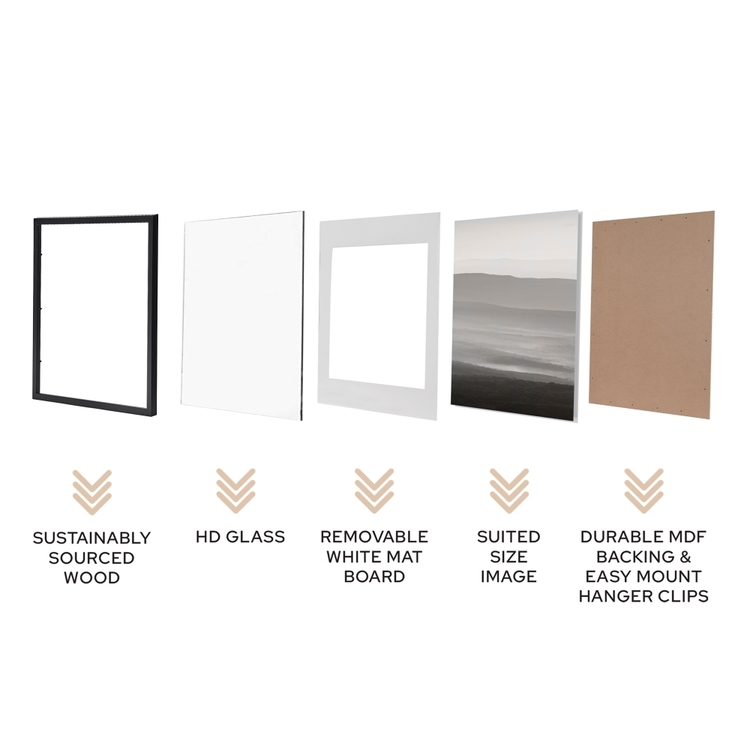 Photo Frame Instand Cooper & Co Instant Gallery Frames 6 Pack Natural