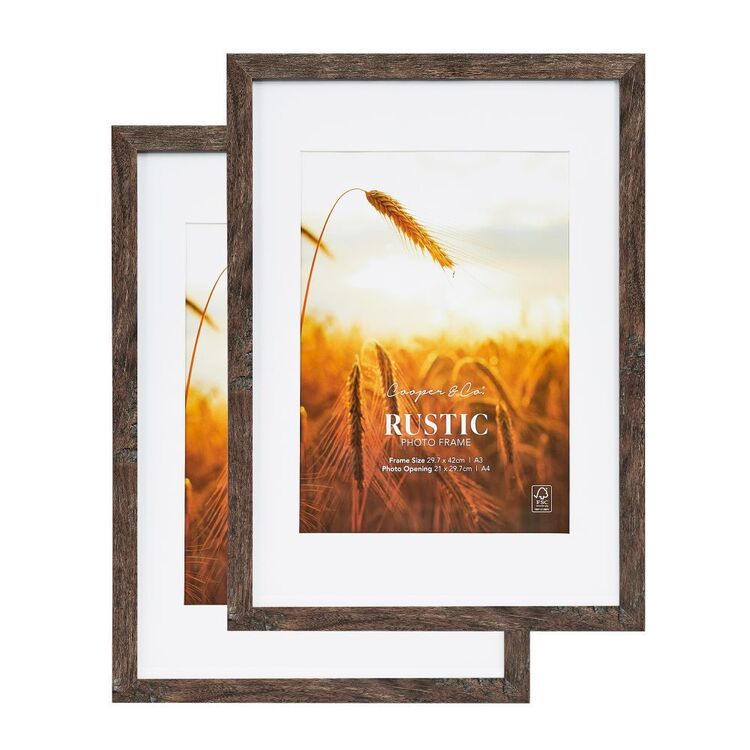 Rustic Split Frame Premium Rustic 29 x 42 cm Frames 2 Pack Natural 29x42cm | Spotlight ...