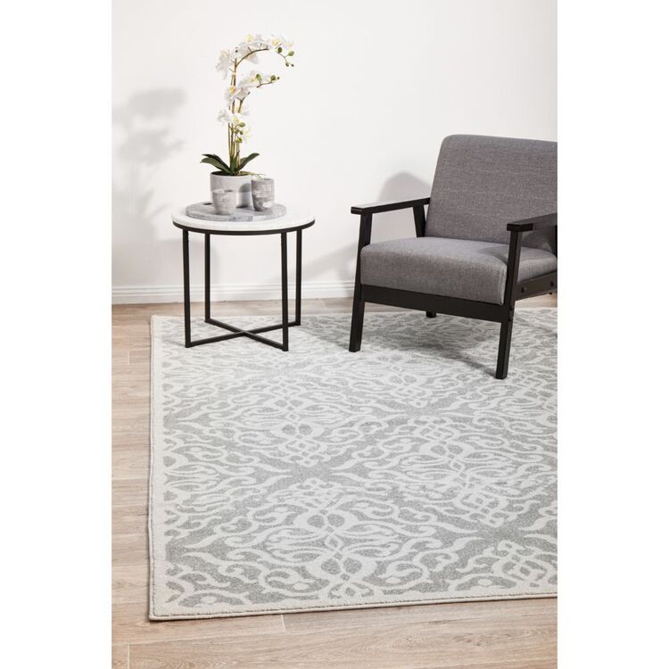 Rug Culture Chrome Lydia Rug Silver