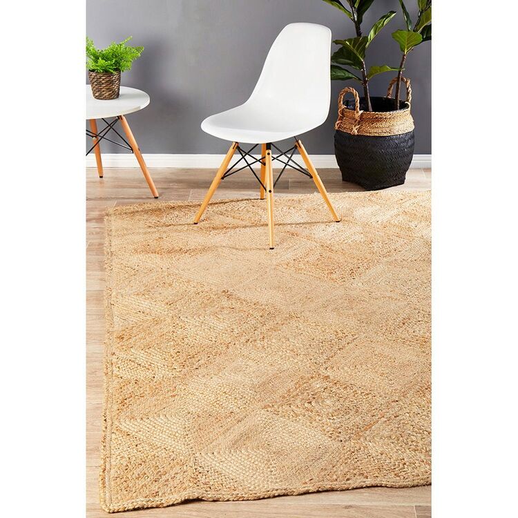 Natural Inset Rug Light Rug Culture Atrium Hatch Rug Natural | Spotlight Australia
