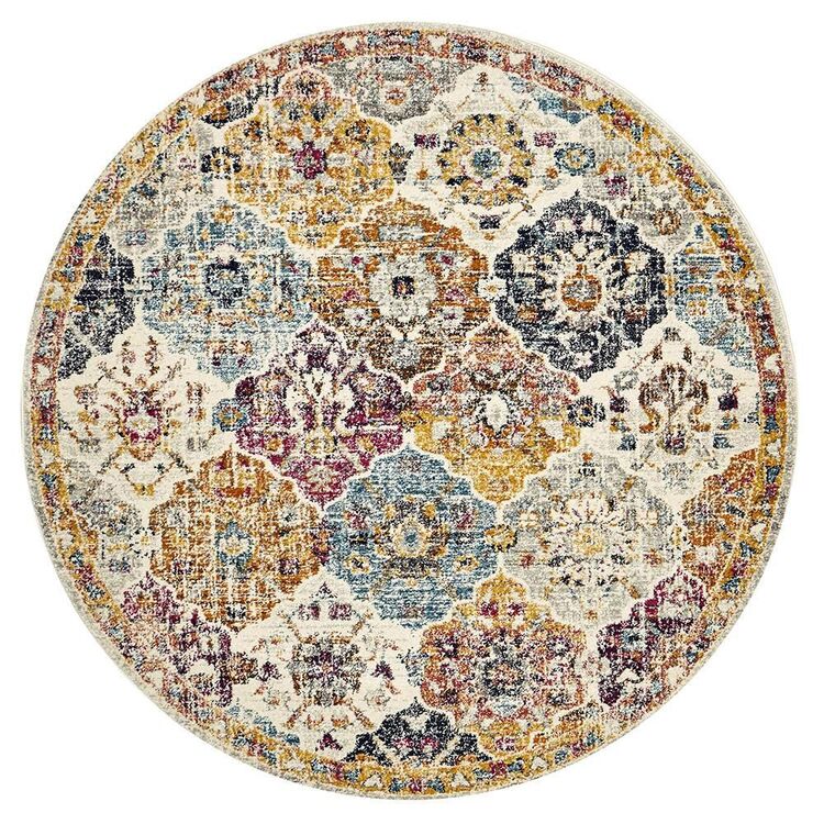 Rug Culture Museum 861 Round Rug Rust