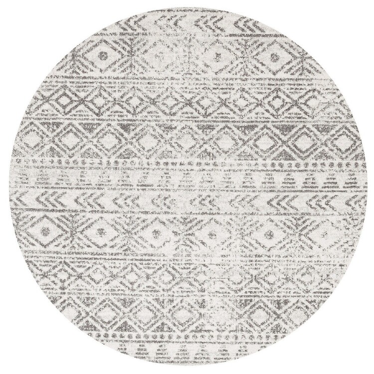Off White Rug Roumd Rug Culture Oasis 456 Round Rug Off White | Spotlight Australia