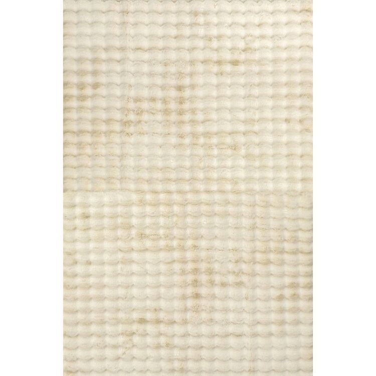 70x140 Rug Rug Culture Bubble Machine Washable Rug Natural 140 x 70 cm