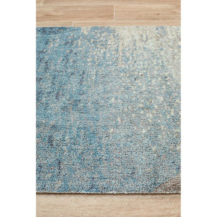 Blue Hall Rug Rug Culture City 563 Hall Runner Blue 300 x 76 cm | Spotlight Australia