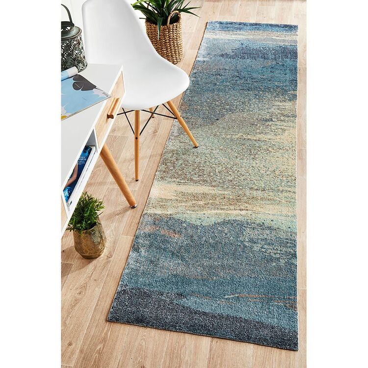 Blue Hall Rug Rug Culture City 563 Hall Runner Blue | Spotlight Australia