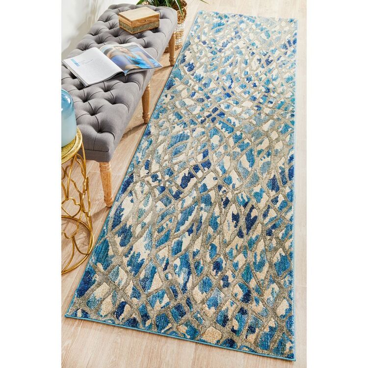 Rug Culture Dreamscape 856 Hall Runner Blue