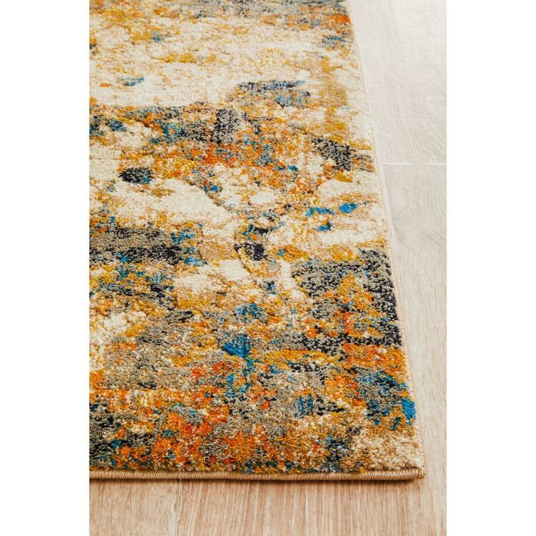 Rug Culture Dreamscape 860 Rust Hall Runner Cream