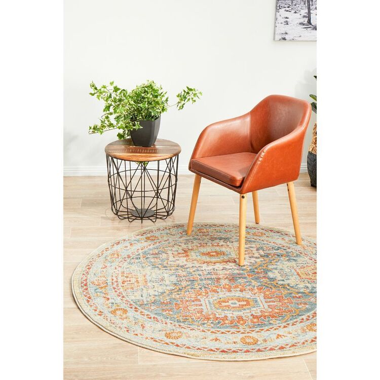 200x200 Round Rug Rug Culture Legacy 853 Round Rug Gold 200 x 200 cm | Spotlight Australia
