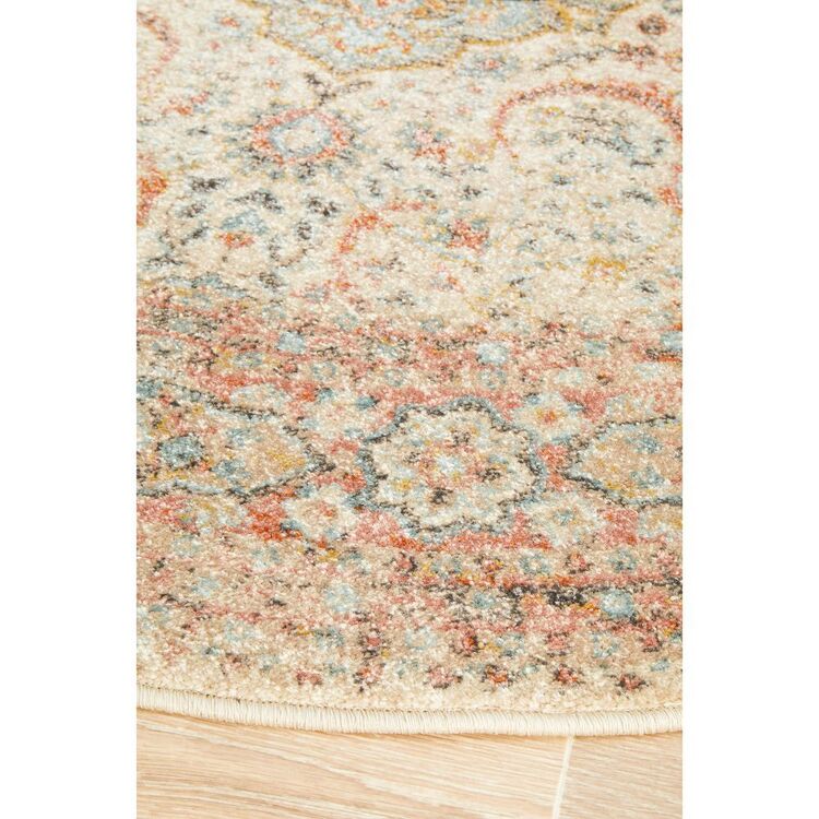 Rug Culture Legacy 861 Papyrus Round Rug Beige