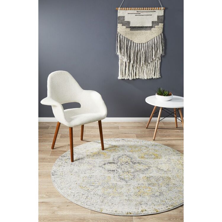 Off White Rug Roumd Rug Culture Museum 868 Round Rug Off White | Spotlight Australia