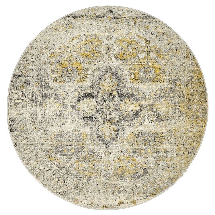 Off White Rug Roumd Rug Culture Museum 868 Round Rug Off White | Spotlight Australia