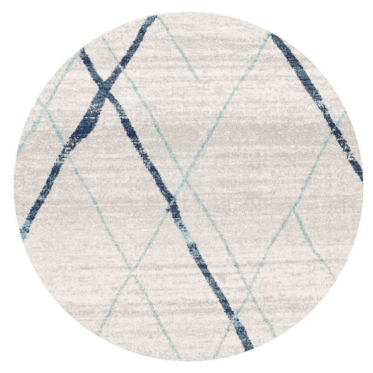 Rug Culture Oasis 452 Round Area Rug Blue | Spotlight Australia
