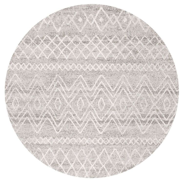 Rug Culture Oasis 453 Round Rug Silver