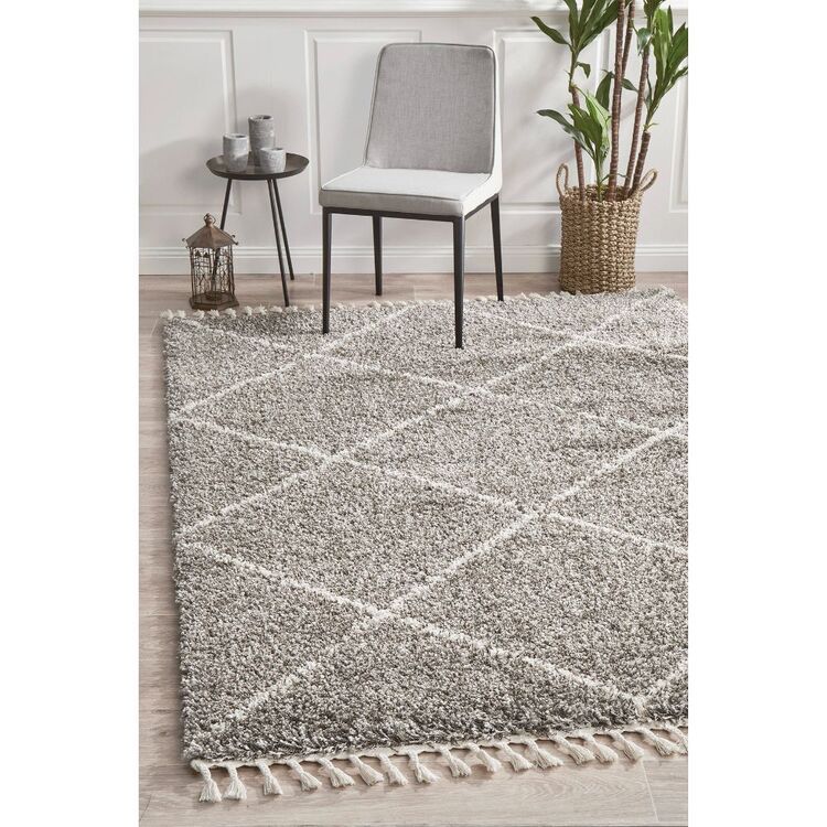 170cm Rug Rug Culture Saffron 22 Rug Grey 170 x 120 cm | Spotlight Australia